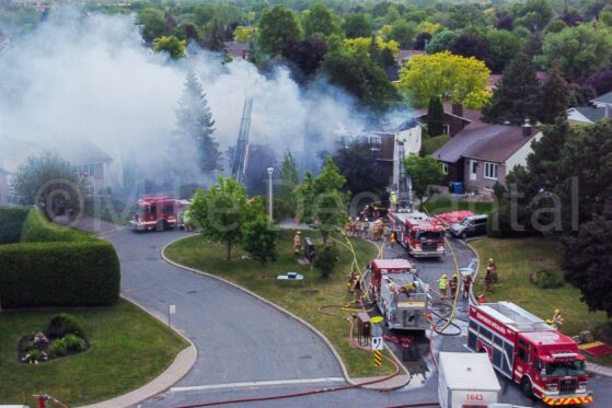 Le feu cause pour 1 M$ de dommage à deux résidences de Boucherville