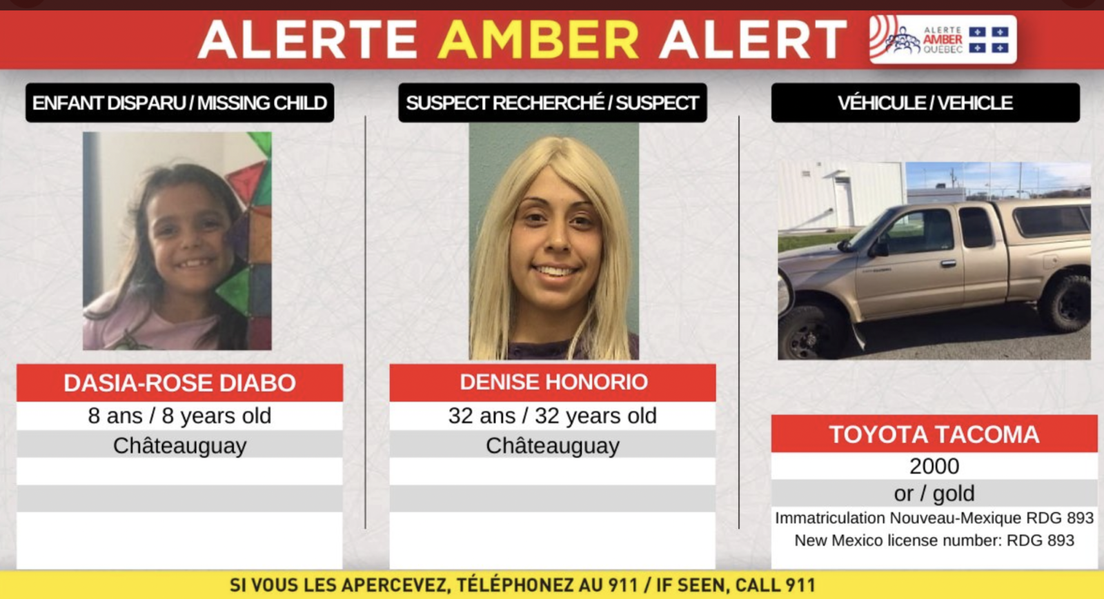 Alerte AMBER
