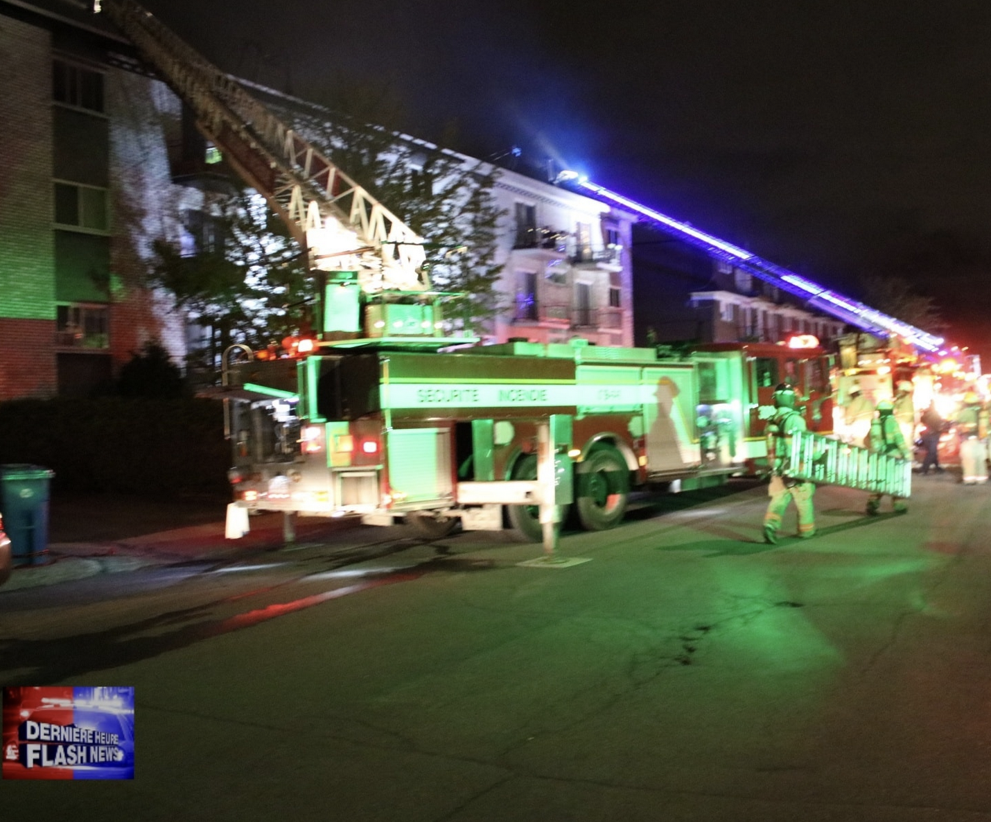 Deux personnes blessées dans un incendie à Longueuil