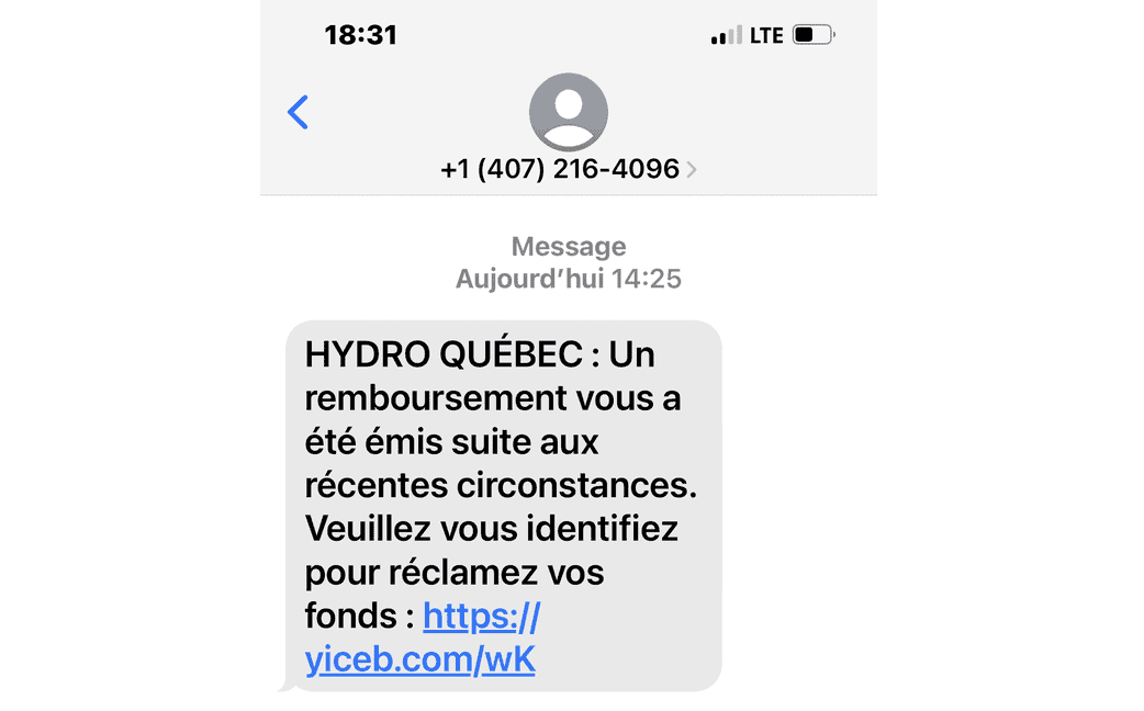 Pannes de courant, attention aux messages frauduleux