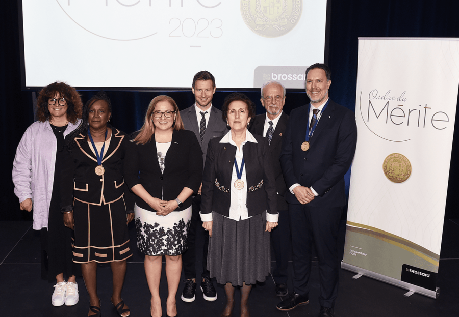 Trois citoyens reçoivent Ordre du mérite de Brossard 2023