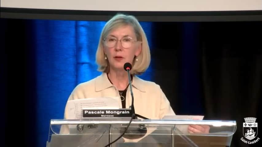 La mairesse de Saint-Lambert étonnée