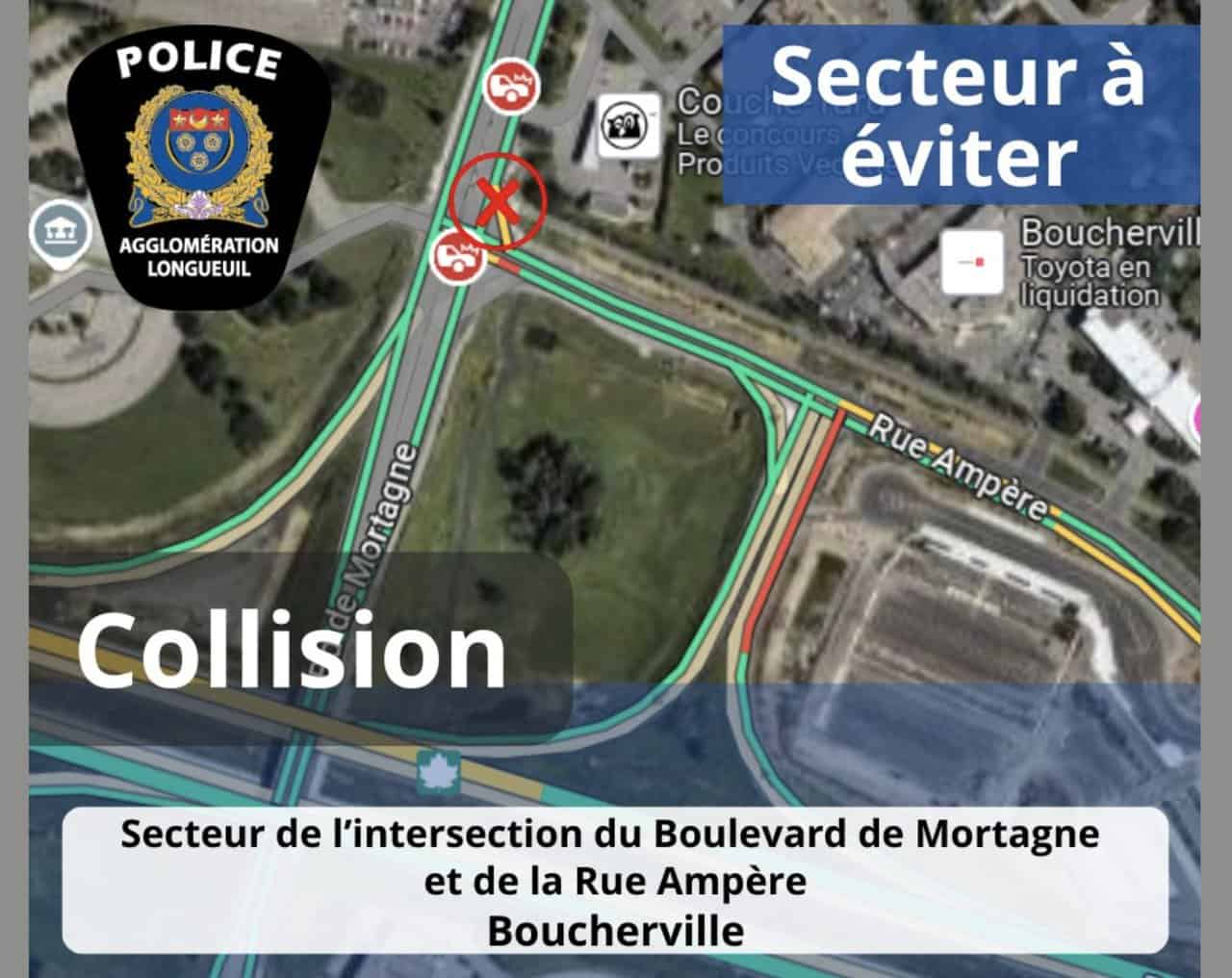 Un homme décède à la suite d’un accident de la route à Boucherville