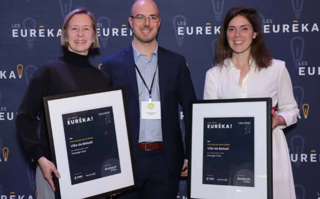 Beloeil reçoit le prix Coup de cœur Eurêka pour une collaboration avec Partage Club