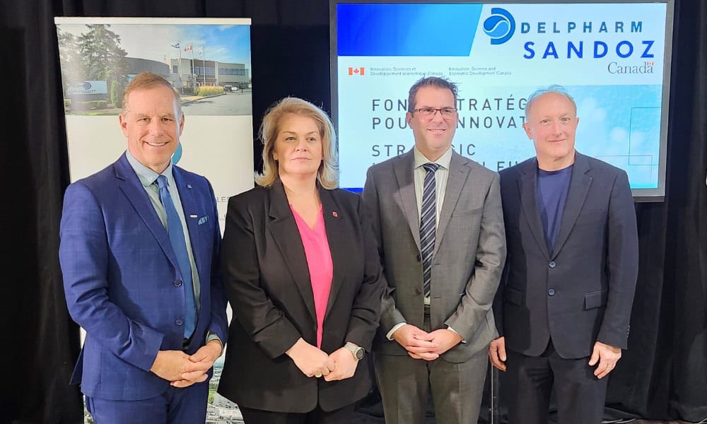 Investissement de 60 M$ du Canada chez Delpharm à Boucherville