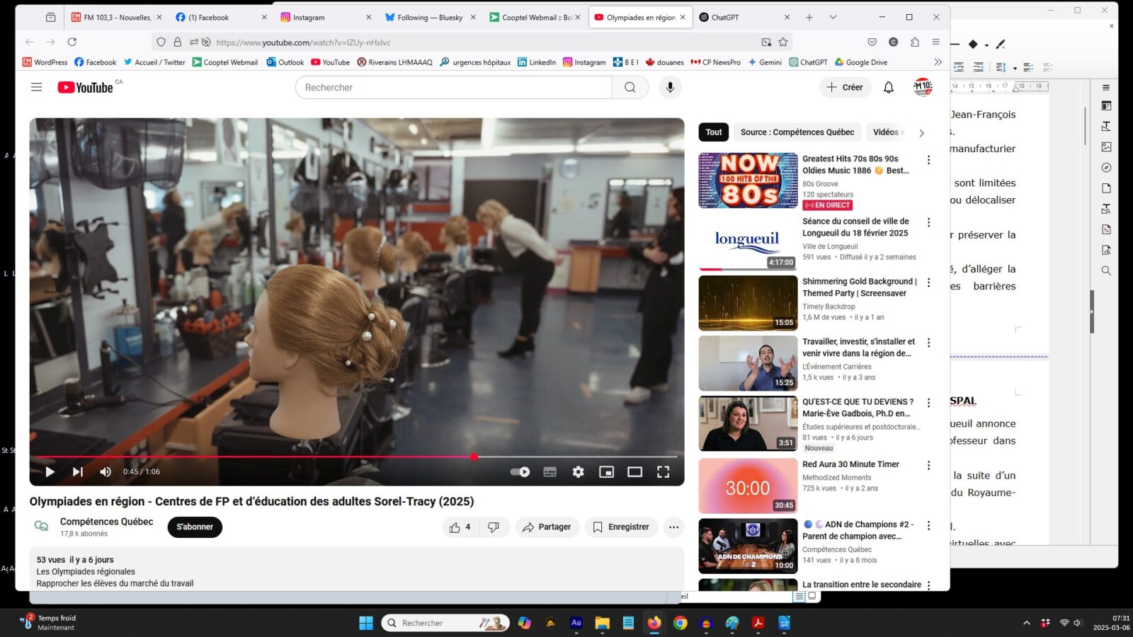 La délégation des métiers de la Montérégie aux Olympiades québécoises