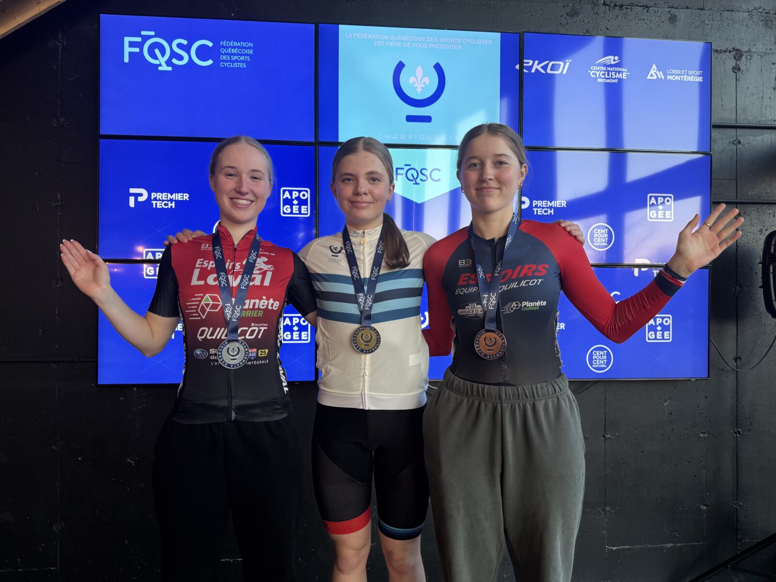 Compétition avantageuse au vélodrome de Bromont