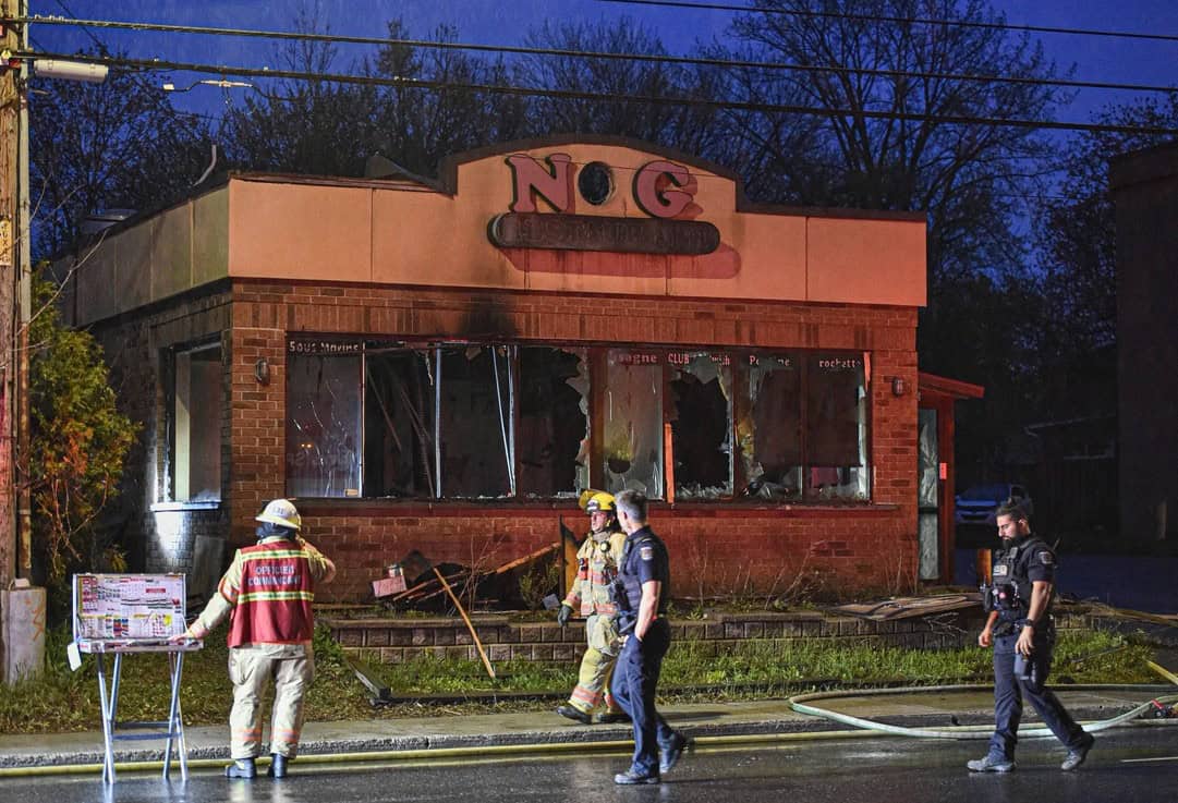 Incendie sur la rue Saint-Charles Ouest à Longueuil