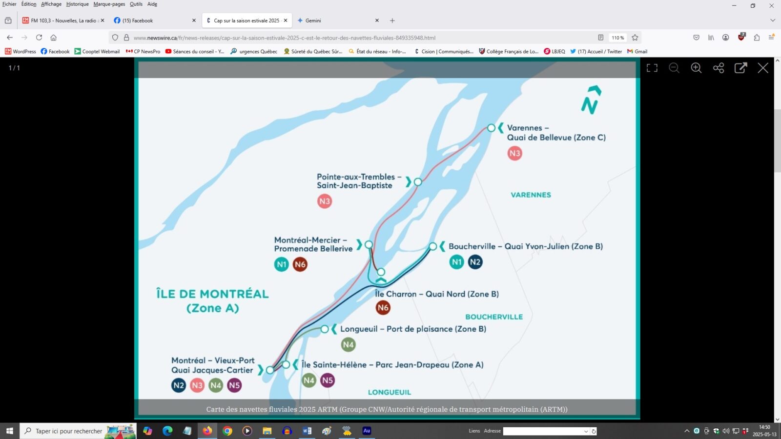 Les navettes fluviales reprennent le 17 mai