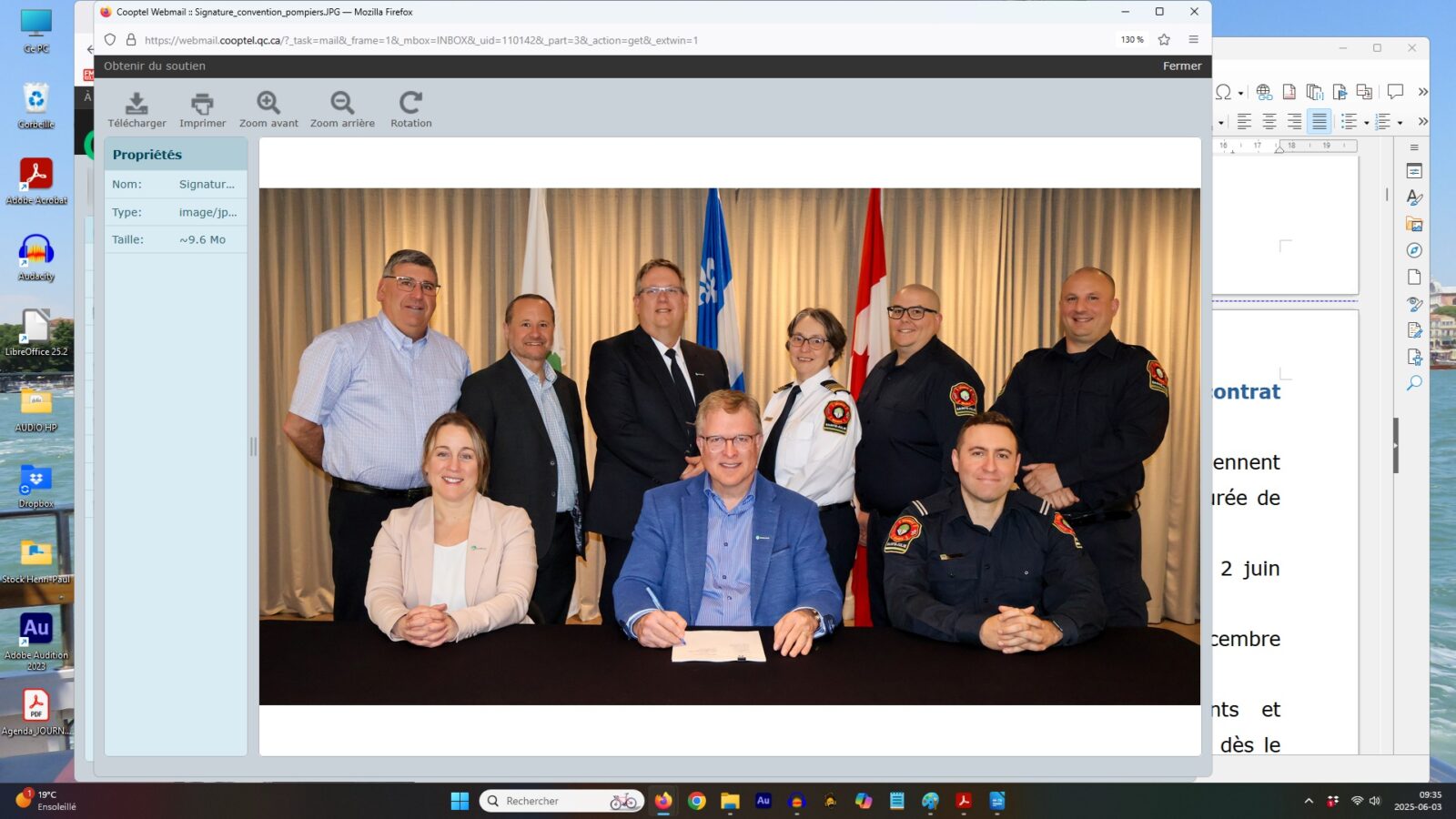 Les pompiers de Sainte-Julie ont un nouveau contrat de travail
