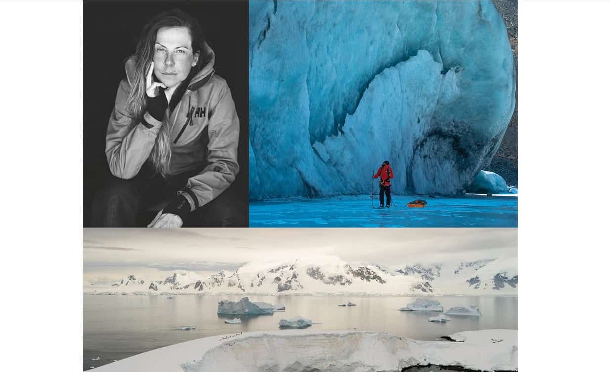 La Ville de Saint-Bruno-de-Montarville présente l'exposition extérieure Résilience polaire de l’exploratrice Caroline Côté.