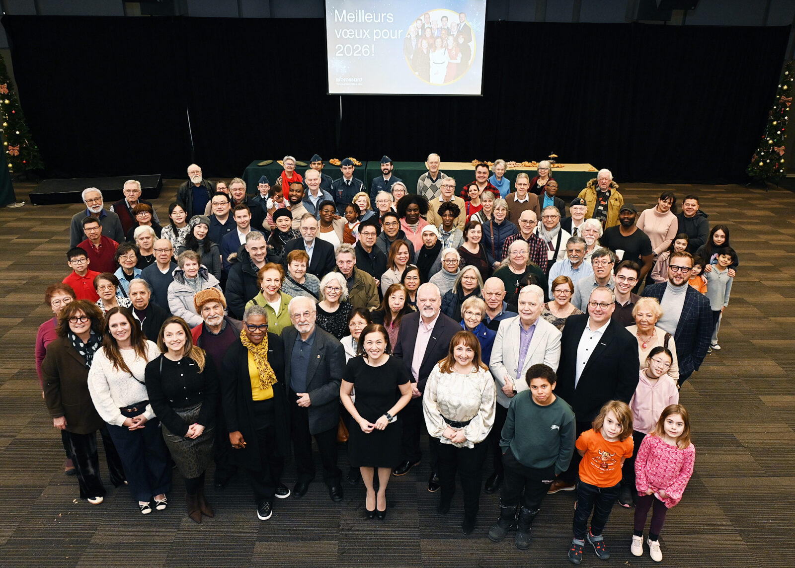 La mairesse et les élus de Brossard ont reçu les citoyens de la ville pour un rassemblement matinale festive le 17 janvier dernier