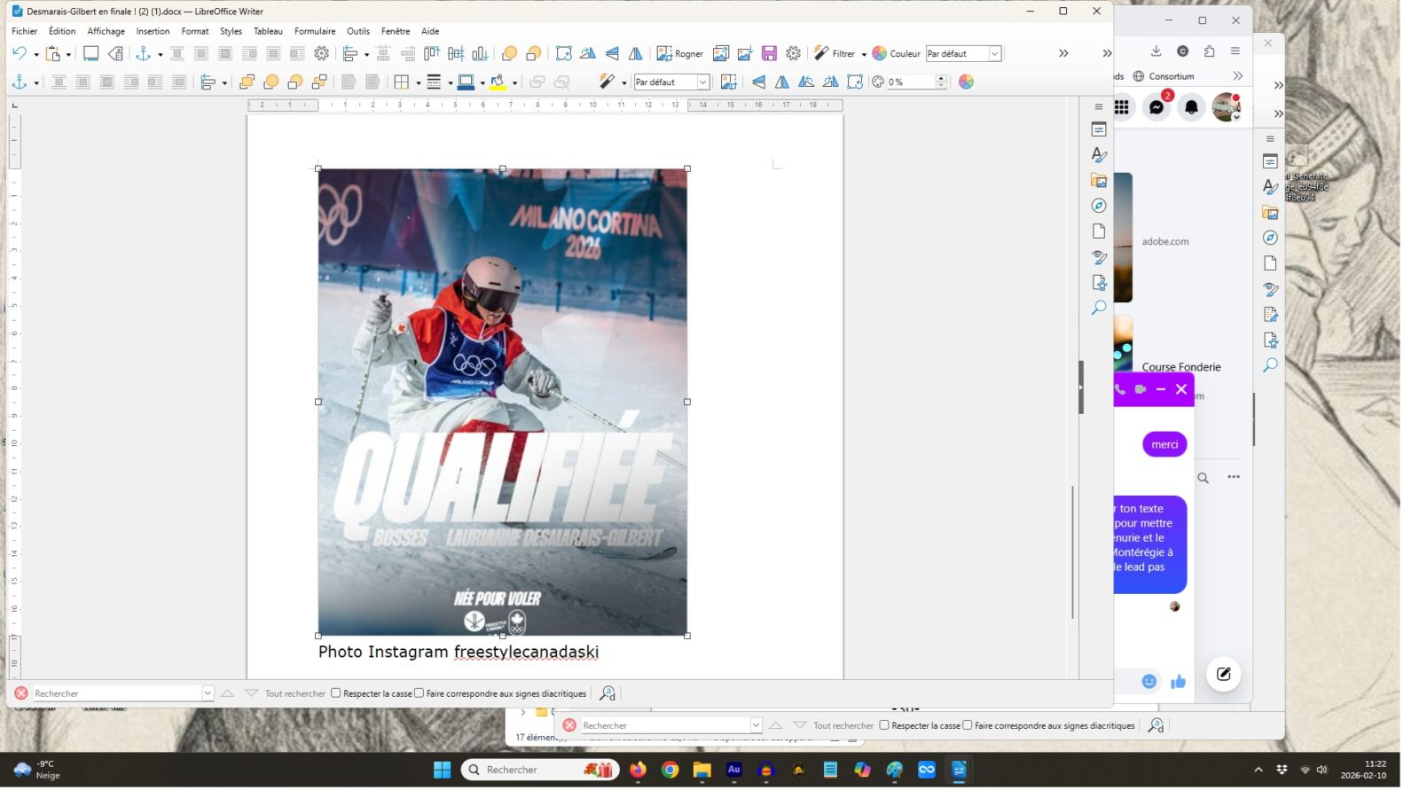 Brossard,qualifiée,grande,finale,ski,bosse,jeux,olympiques,classement,pointage,rang,part,vague,unifolié,,surprise,masculine,accéder,manche