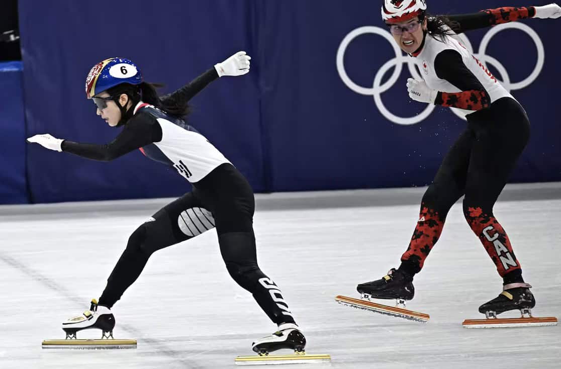 Blais,relais,féminin,canadien,qualigie,finale,grande,mètres,patinage,vitesse,courte,piste,vague,hommes,terminé,épreuve,chinoise,tour