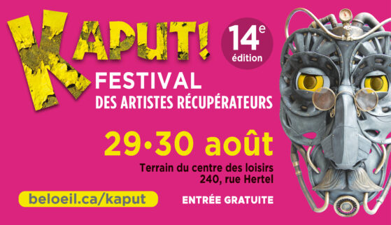 festival,Kaput,Beloeil,loisirs,centre,activités,objets,ateliers,livres,jeunesse,musicales,organismes,jeux,balades,exposants