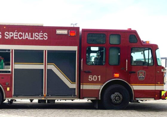 Article: Incendie d’un camion cube sur la route 116 à Saint-Hubert