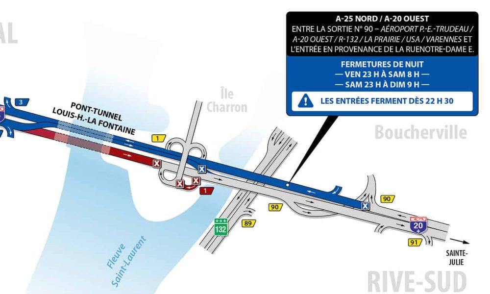 Tunnel Hippolyte-La Fontaine, des fermetures importantes ce mois de juillet