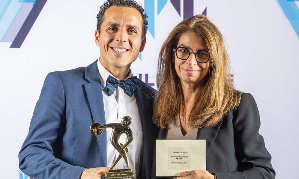 M. Alvaro Cueto et Mme Isabelle Joly, codirecteurs de la Course NDL. Crédit photo : Photographe TB — Athlétisme Québec