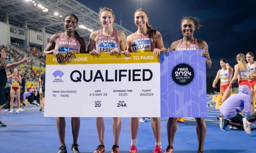 Une athlète de Candiac performe au 4 X 100 mètres