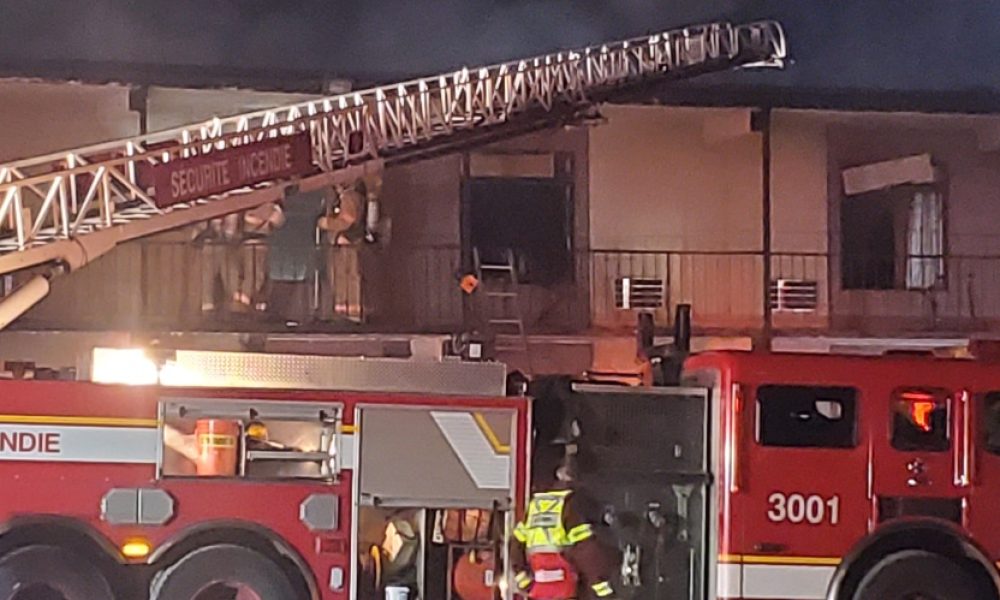 Un incendie s’attaque à nouveau au Motel Royal de Longueuil