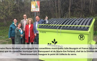 Projet-pilote de point de collecte du verre à Saint-Lambert