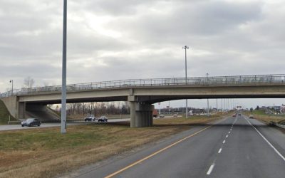 Une nouvelle voie réservée au transport collectif près de l’autoroute 20