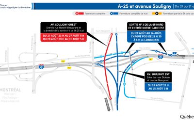 Article: Fermetures nocturnes sur Souligny et l’autoroute 25 cette semaine