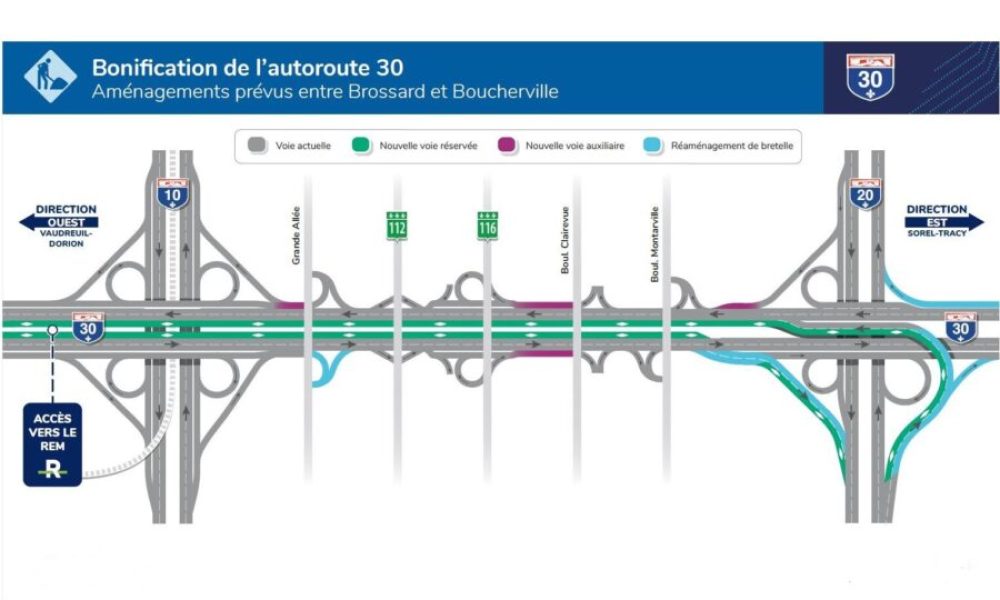 Bonification de l’A-30 : les travaux débuteront en 2022