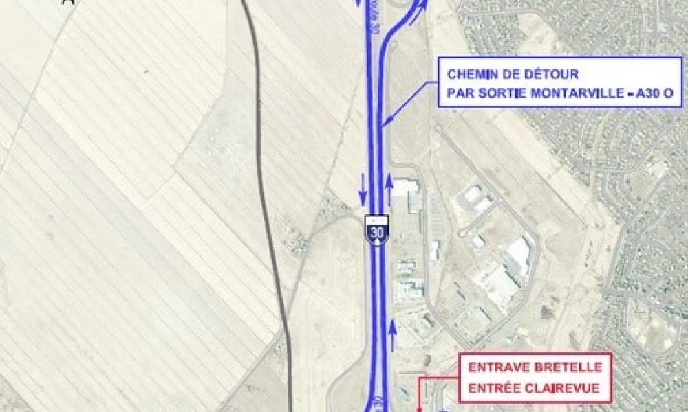 Saint-Bruno met des lampadaires au pied de l’A 30 sur Clairevue Ouest