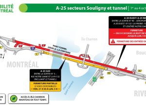 Le tunnel Louis-Hippolyte-La Fontaine fermé cette fin de semaine