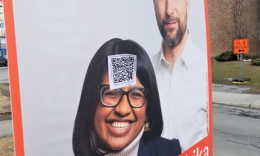 Les candidats dénoncent le vandalisme sur des pancartes dans Marie-Victorin