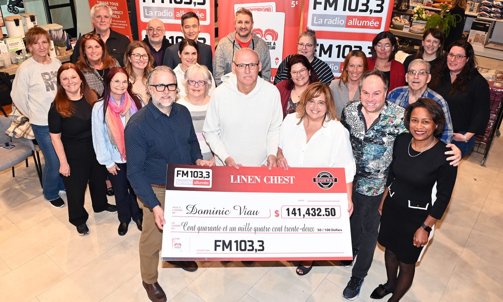 gagnant prix coeur as FM1033 lot animateur promenades travail calme appel coupe biscuits voyage