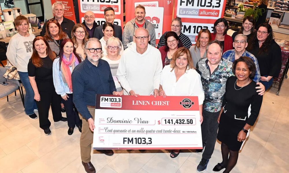 gagnant prix coeur as FM1033 lot animateur promenades travail calme appel coupe biscuits voyage