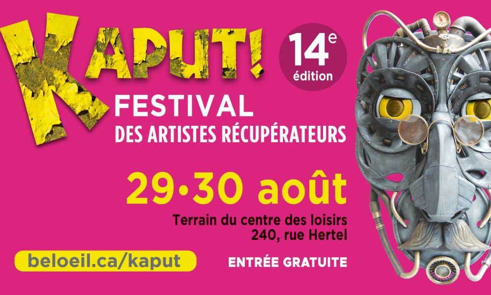 festival,Kaput,Beloeil,loisirs,centre,activités,objets,ateliers,livres,jeunesse,musicales,organismes,jeux,balades,exposants