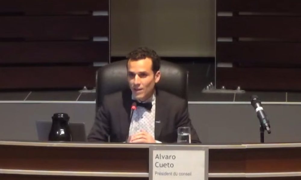 Photo: Capture d'écran du conseil municipal de Saint-Hubert