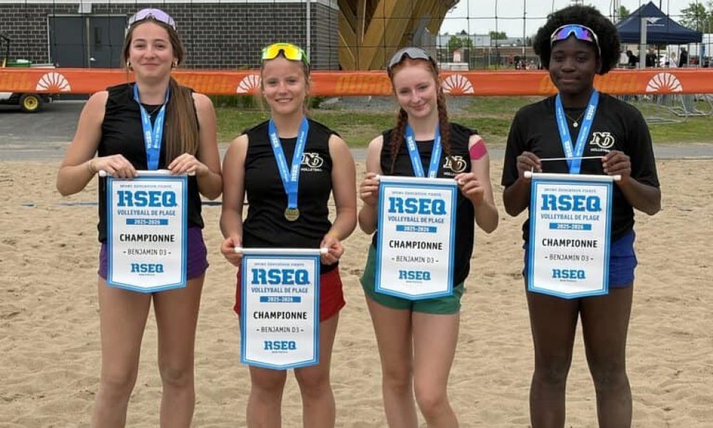 L'équipe de la catégorie Benjamin féminin de la division 3 - RSEQ