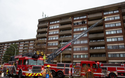 Un appartement endommagé par le feu à St-Lambert