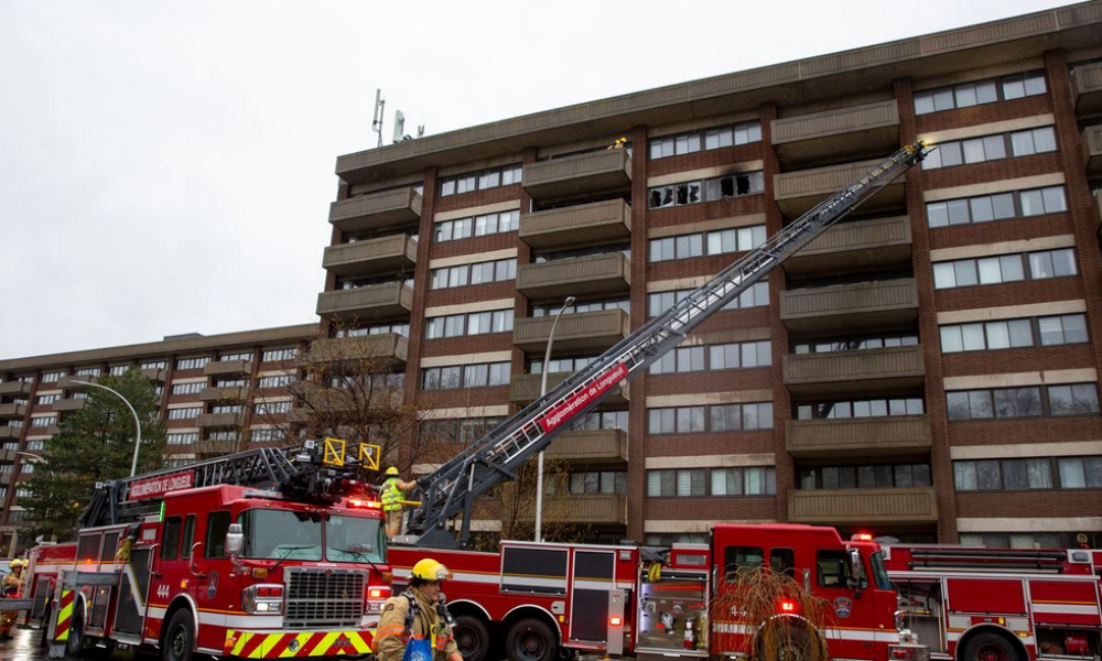 Un appartement endommagé par le feu à St-Lambert