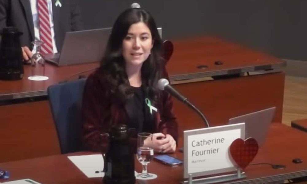 La mairesse de Longueuil Catherine Fournier. Photo : capture d’écran