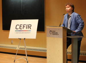 Le directeur du CEFIR, Martin Geoffroy, lors d'une conférence. Photo: Archives