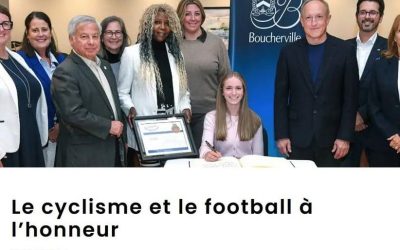 Boucherville souligne le parcours d’athlètes de talent 