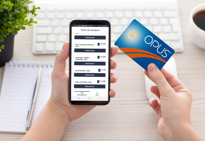 Une Experience Pour Recharger Sa Carte Opus Par Telephone Intelligent