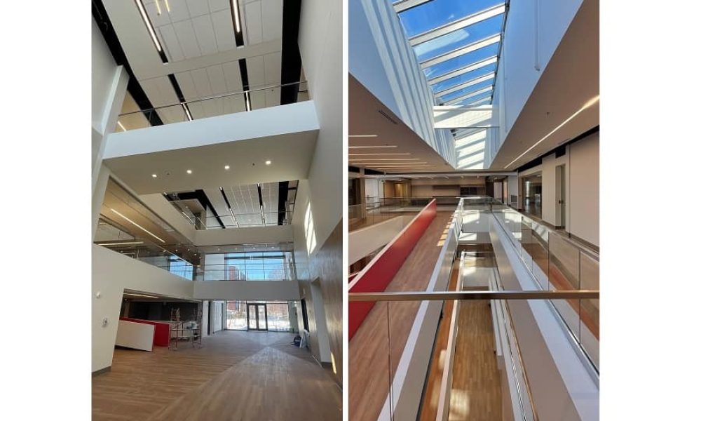 La Ville de Varennes a dévoilé deux images de l'intérieur du bâtiment. Photos: Ville de Varennes