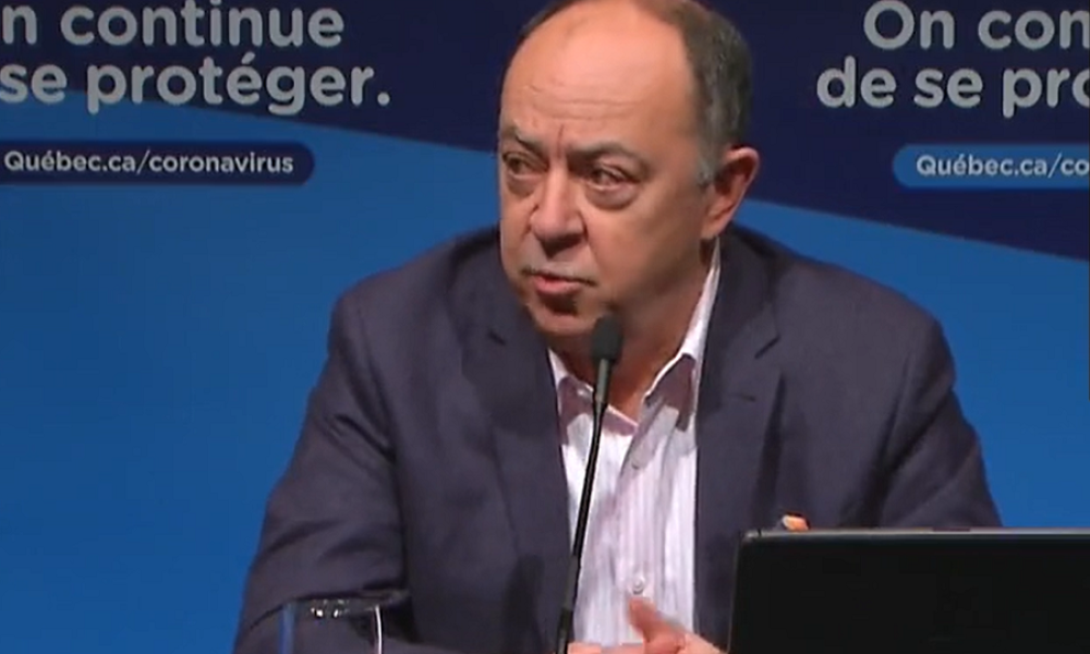 Christian Dubé incite la population à ne pas sous-estimer l'impact potentiel d'Omicron. Photo: Capture d'écran