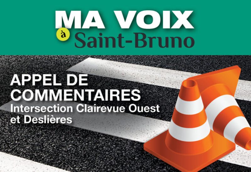 Une consultation publique a lieu en ligne sur la plateforme Ma voix à Saint-Bruno jusqu’au 16 mai. Photo: Ville de Saint-Bruno-de-Montarville