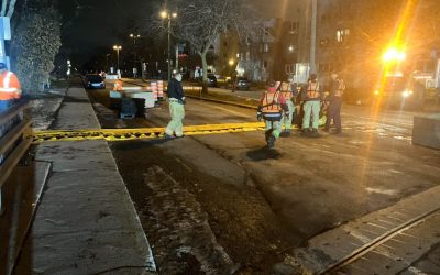 Les autorités sont mobilisées à Sainte-Catherine. Photo : Facebook - Ville de Sainte-Catherine