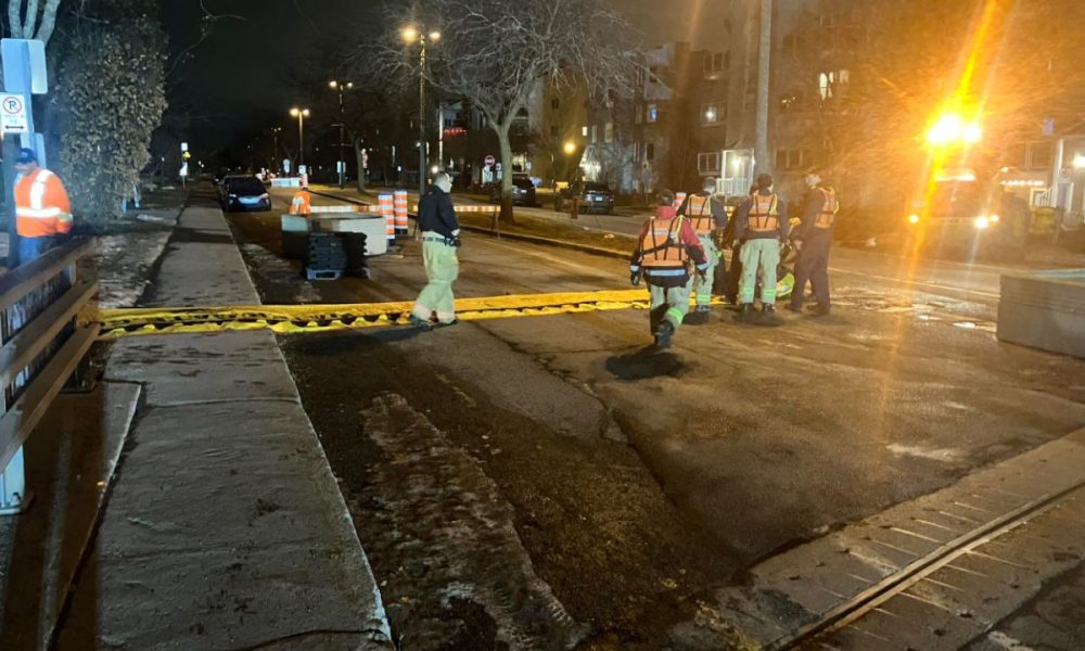 Les autorités sont mobilisées à Sainte-Catherine. Photo : Facebook - Ville de Sainte-Catherine