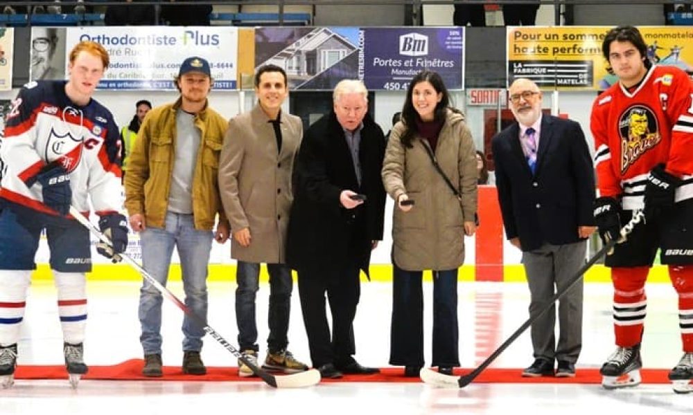 Mise au jeu hockey junior