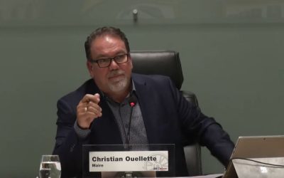 Le maire de Delson, Christian Ouellette. Photo: Capture d'écran