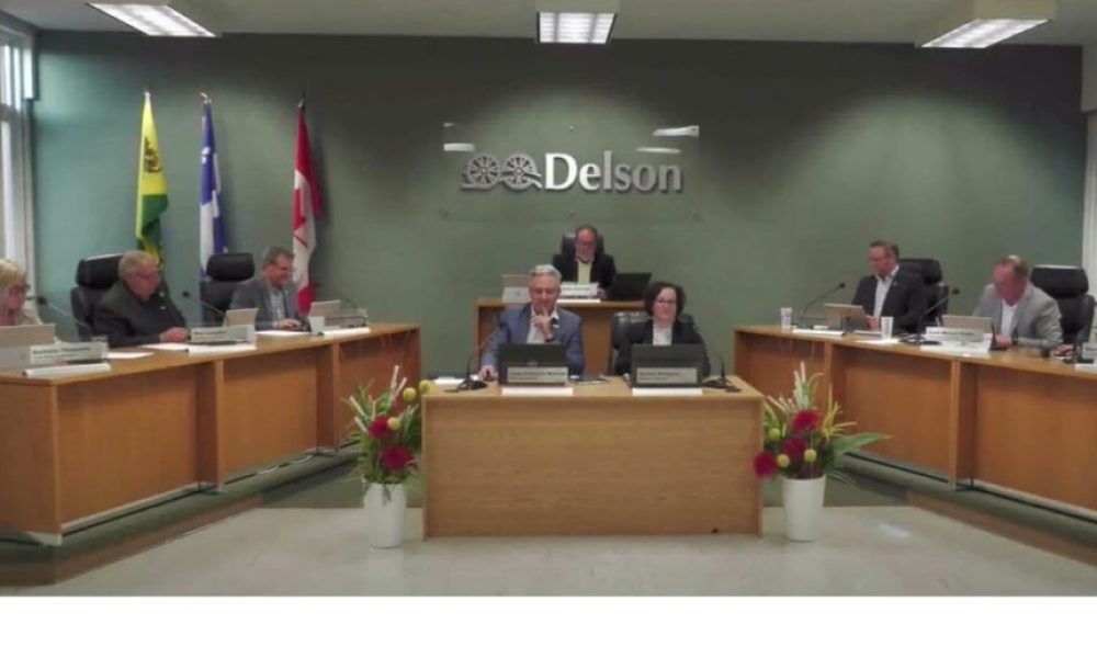 Photo : capture d'écran du conseil de Delson en ligne sur Youtube.